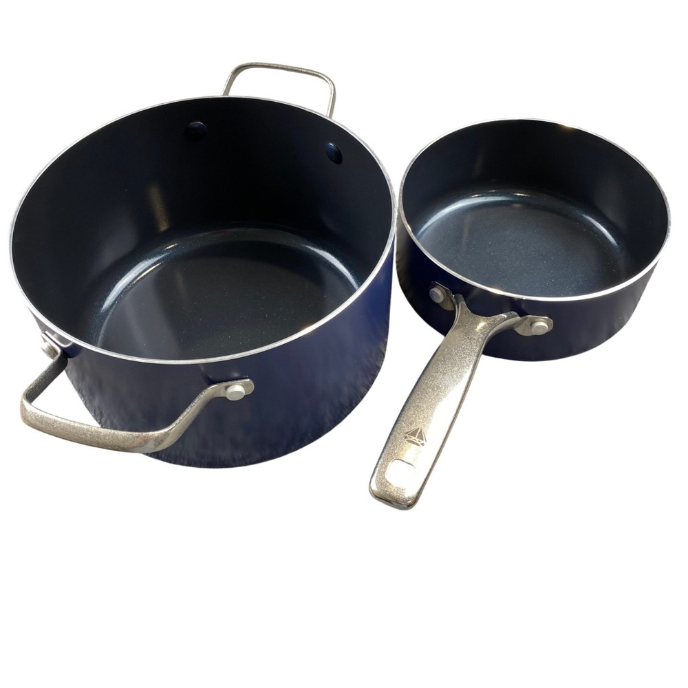 Blue Diamond 2 Qt Saucepan 5 Qt Stock Pot Ceramic Nonstick Cookware Set